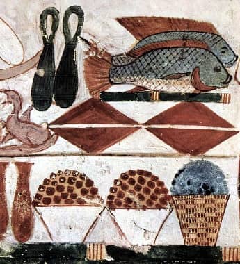 Food Mural from ancient Egypt