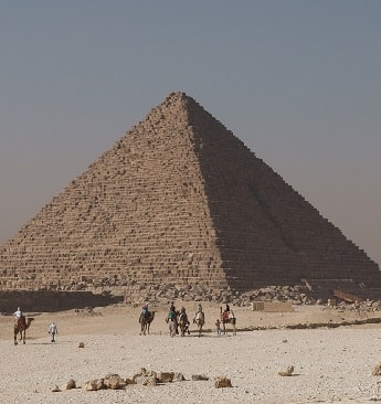 The Pyramid of Menkaure on the Giza plateau