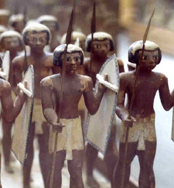 Wooden Egyptian soldiers